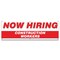 Signmission Now Hiring Construction Workers Banner Apply Inside Accepting Application Single Sided B-72-30221 - alternate 1